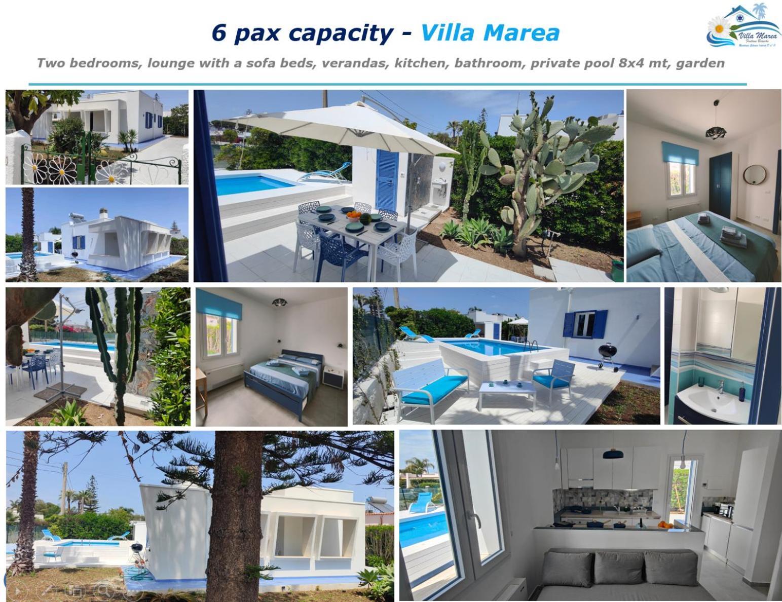 Pool Seaside Relais - Ville Ninfea, Marea, Rosa E Cassiopea Fontane Bianche Exterior photo