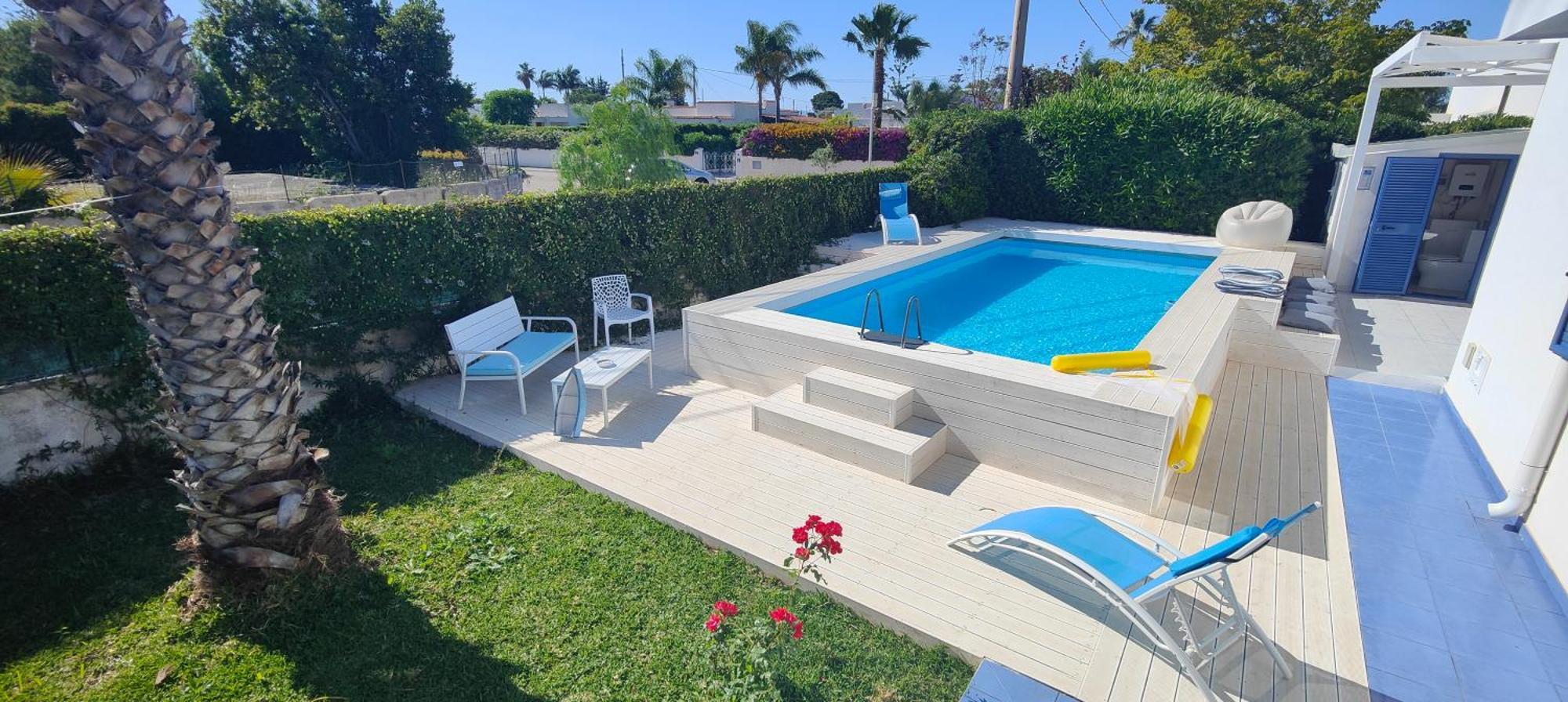 Pool Seaside Relais - Ville Ninfea, Marea, Rosa E Cassiopea Fontane Bianche Exterior photo